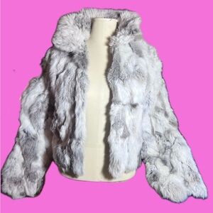 Adrienne Landau Crop Fur Coat